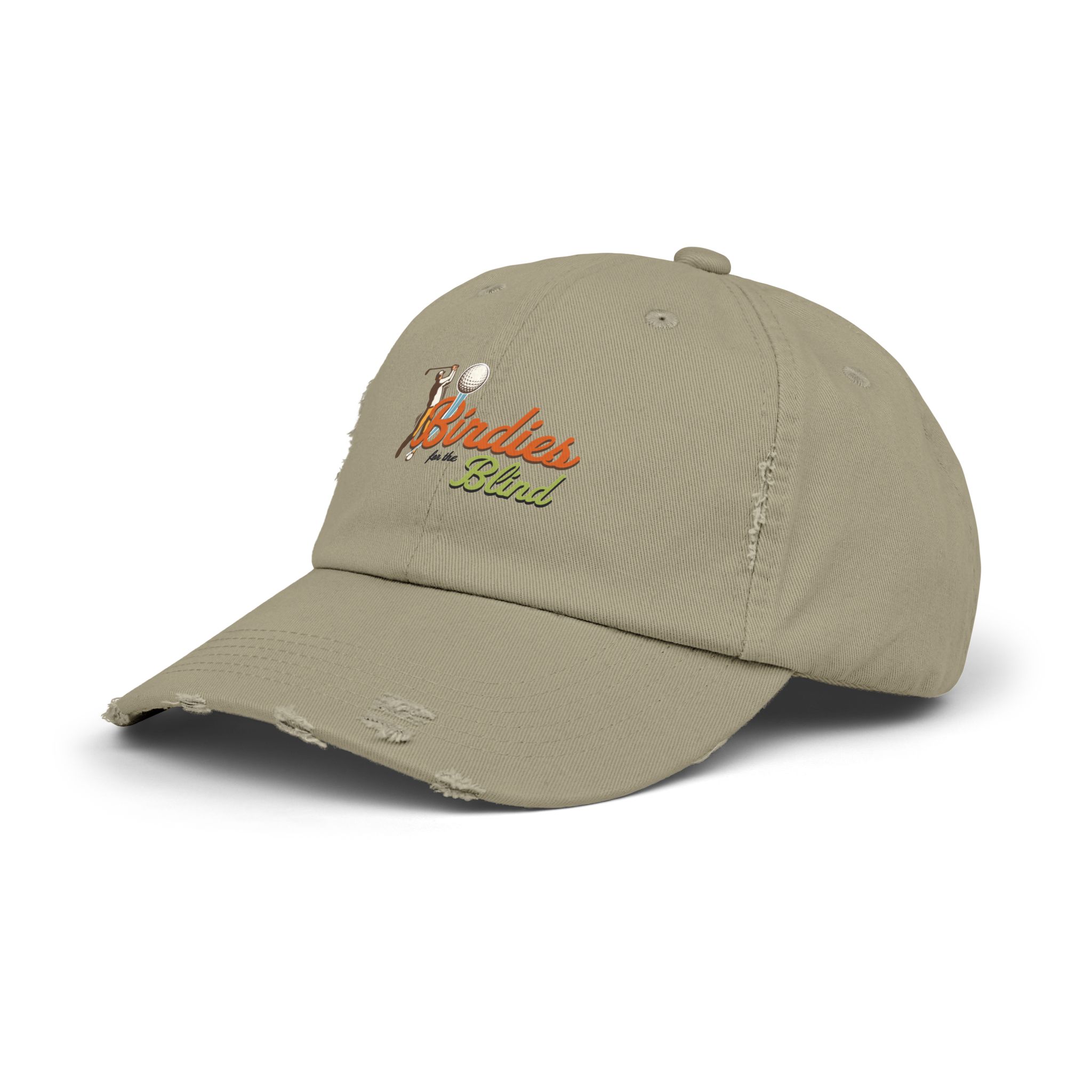 Birdies for the Blind Embroidered Distressed Cap - Image 7