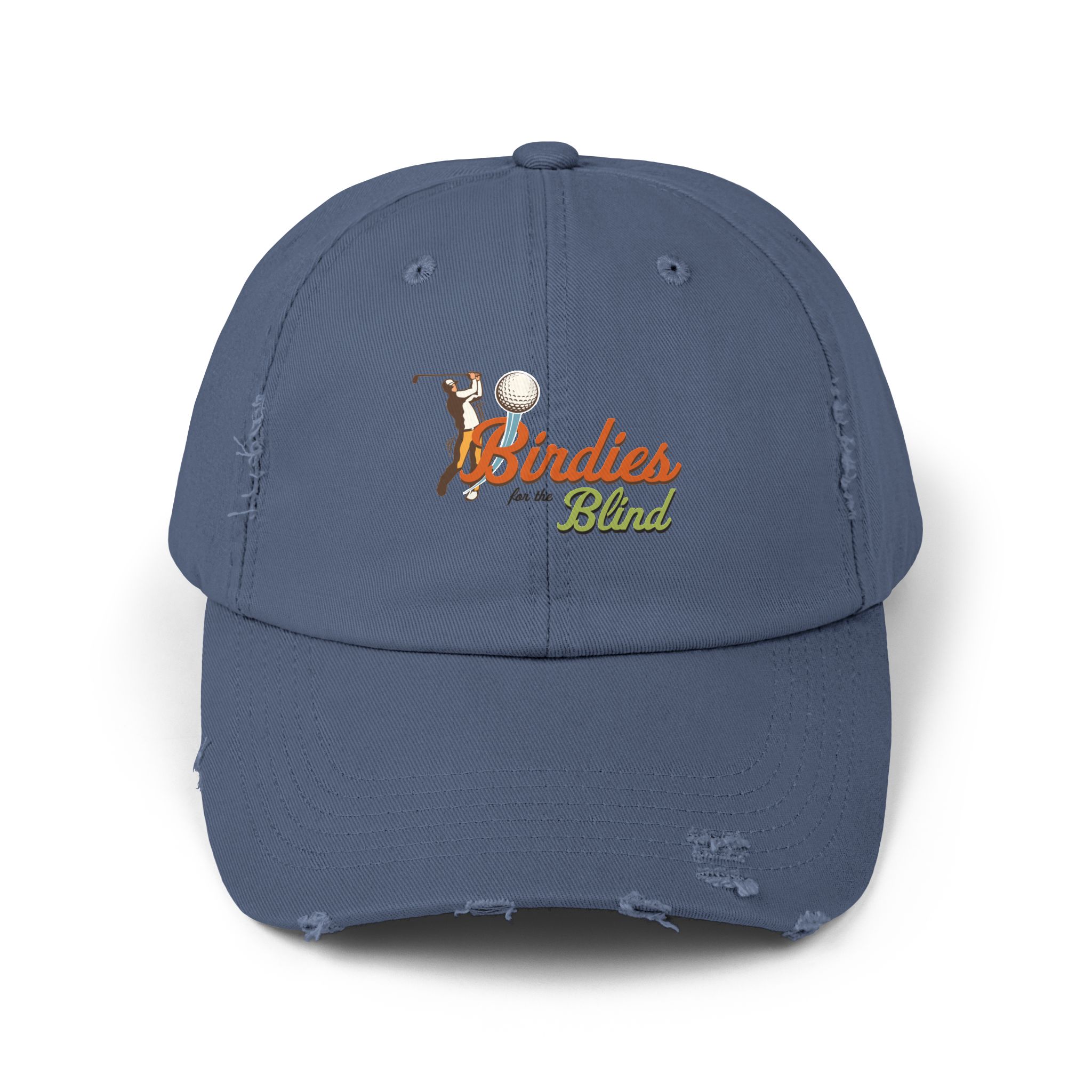 Birdies for the Blind Embroidered Distressed Cap - Image 11