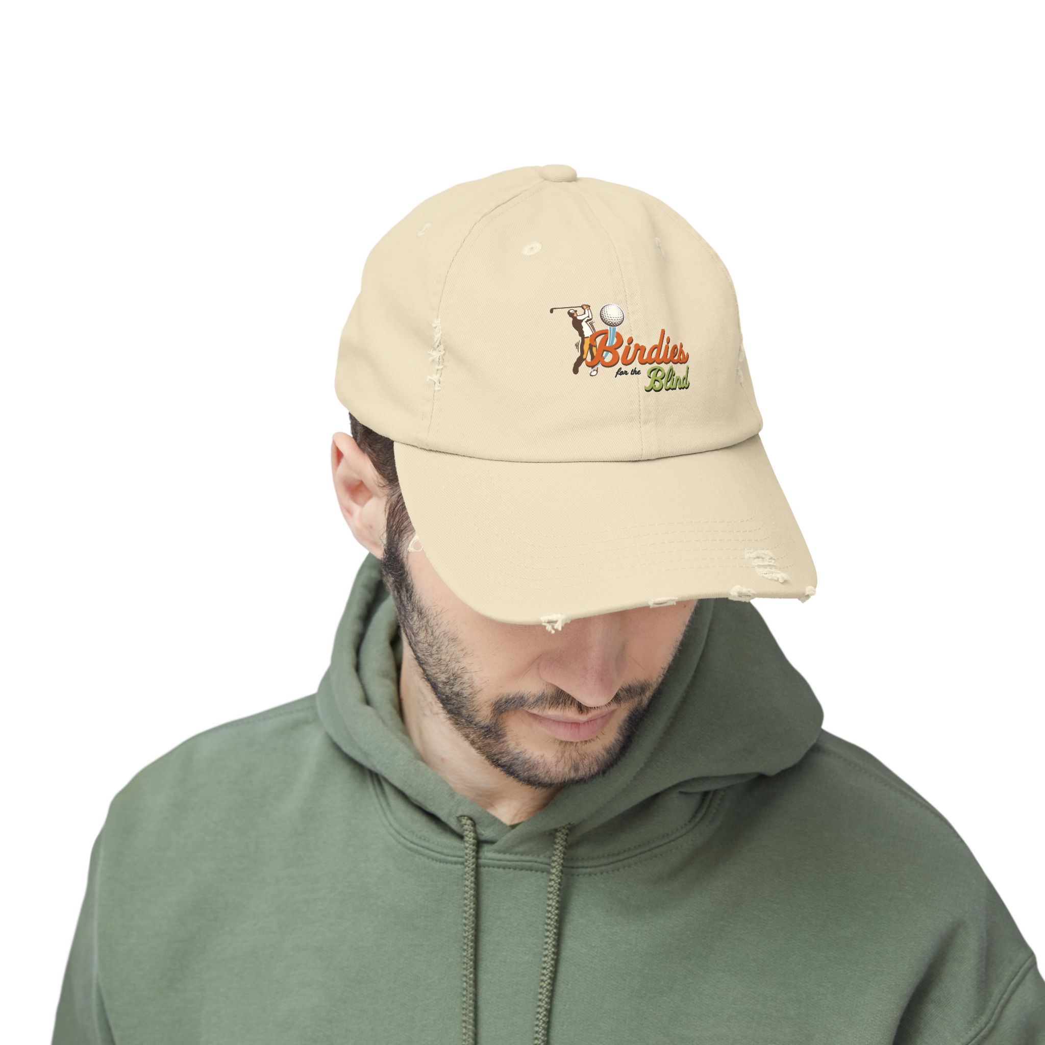 Birdies for the Blind Embroidered Distressed Cap - Image 5