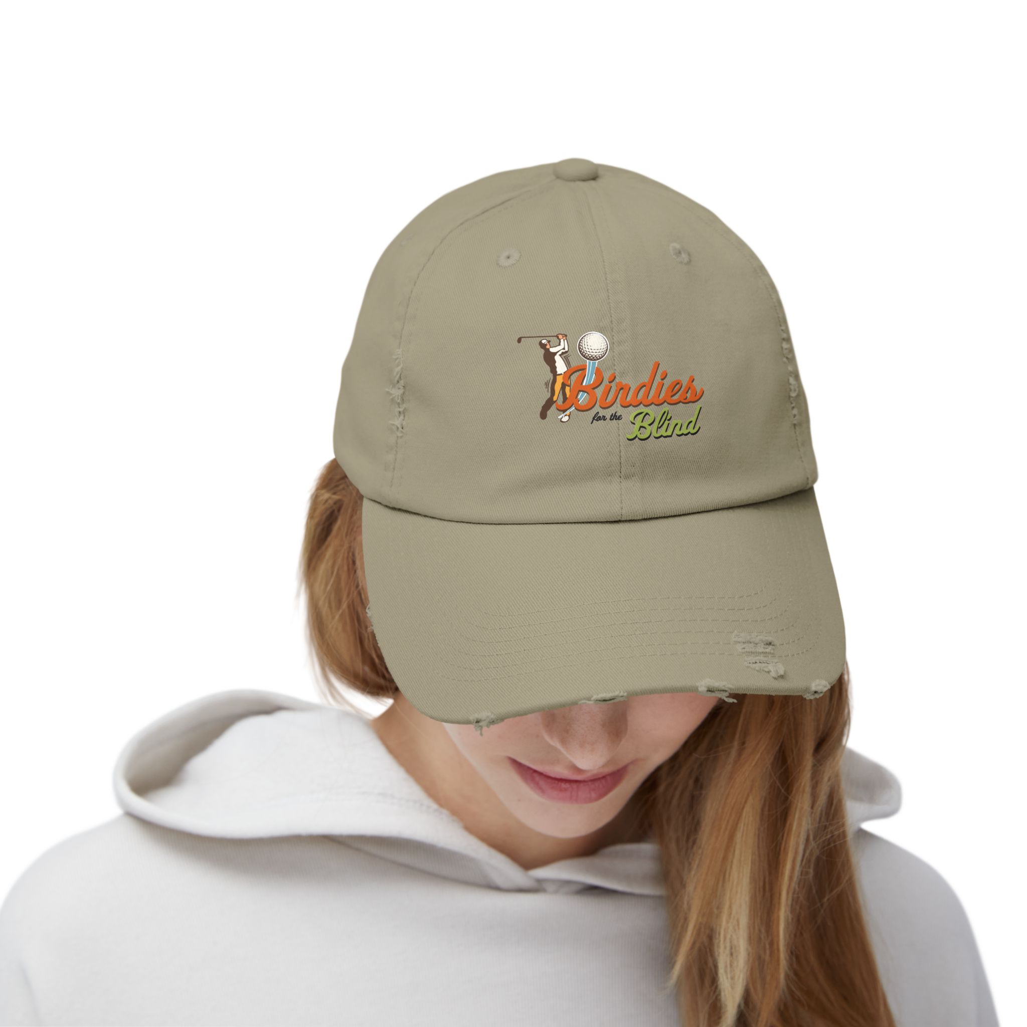 Birdies for the Blind Embroidered Distressed Cap - Image 9