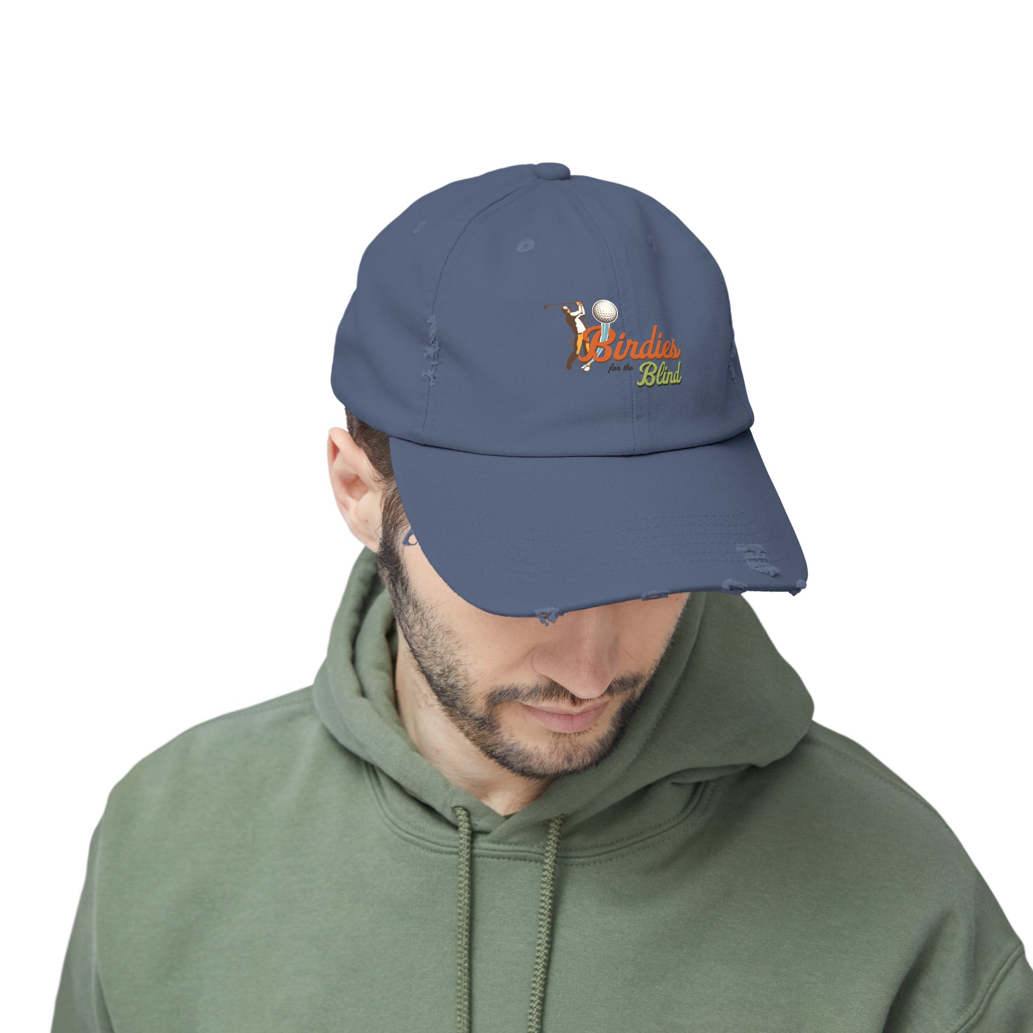 Birdies for the Blind Embroidered Distressed Cap - Image 15
