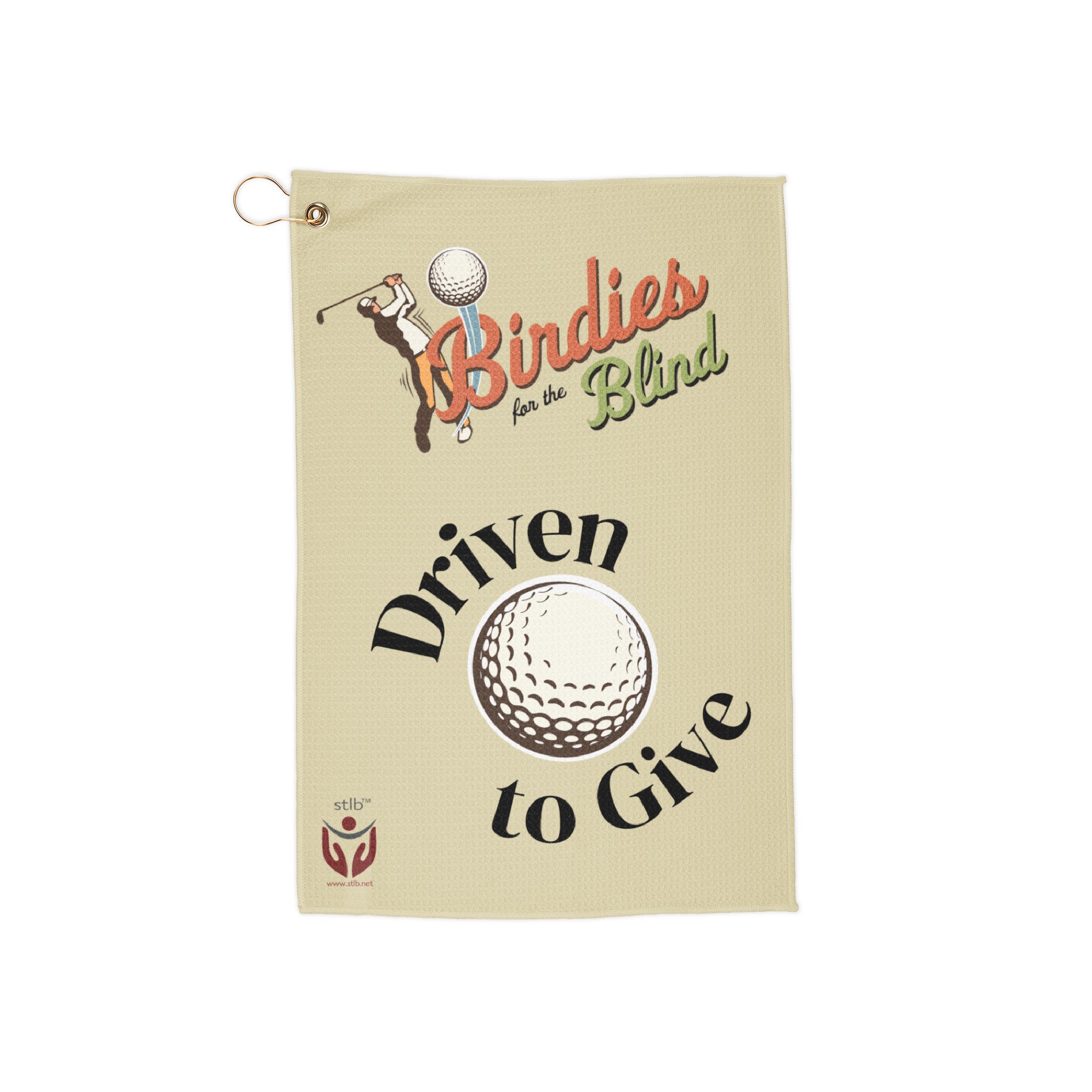 Birdies for the Blind Golf Towel Perfect for the Course, a Cause, and Beyond!