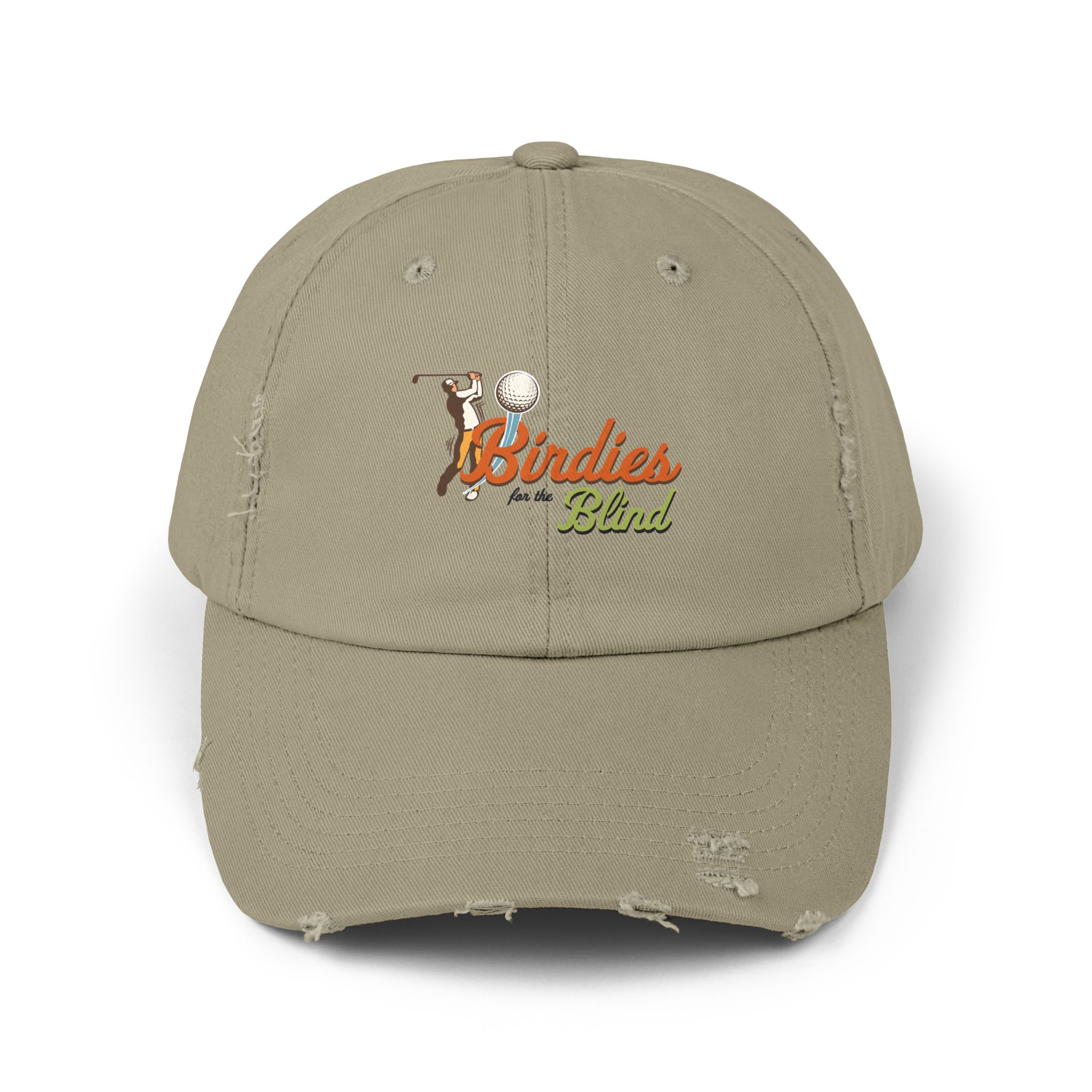 Birdies for the Blind Embroidered Distressed Cap - Image 6