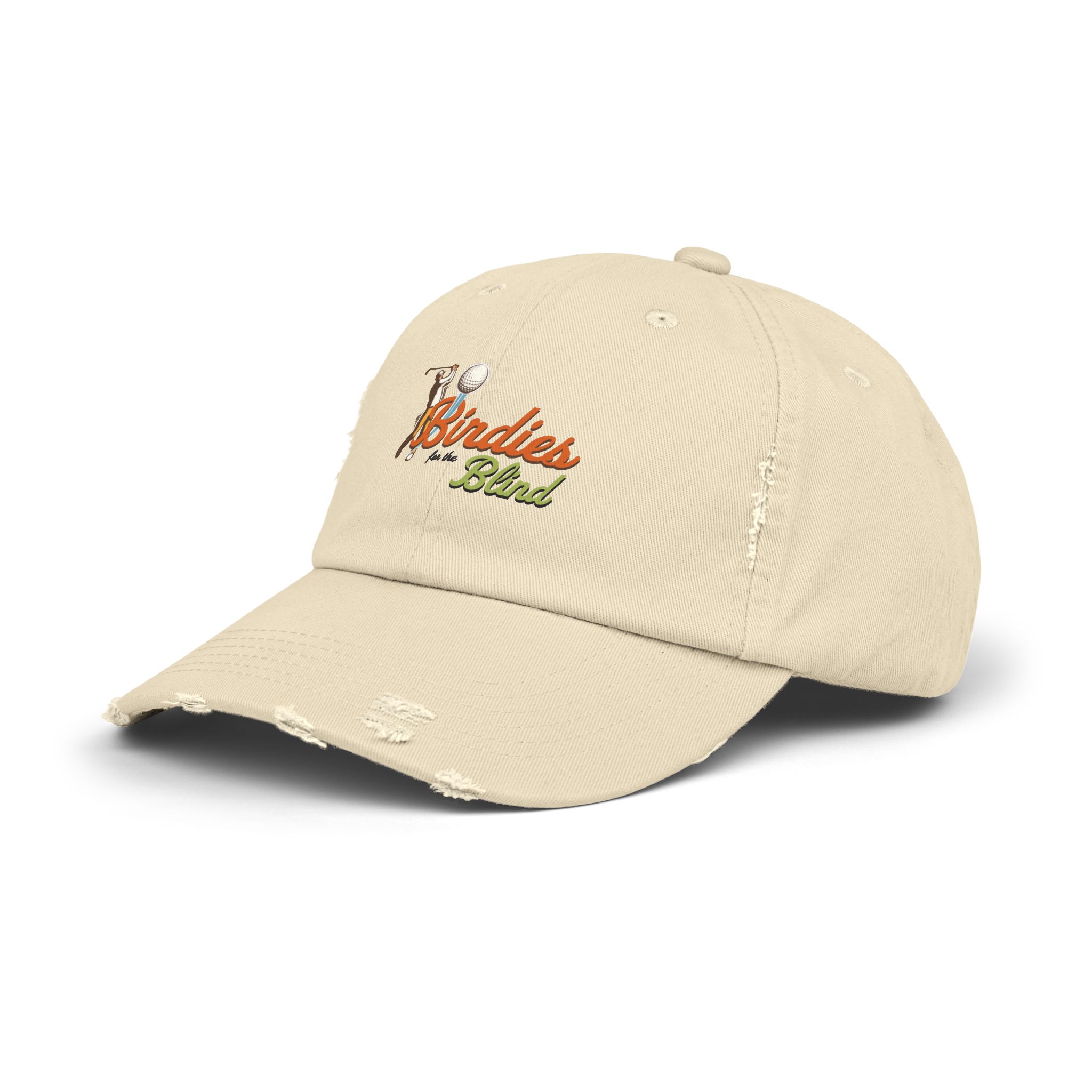Birdies for the Blind Embroidered Distressed Cap - Image 2
