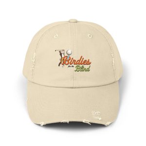 Birdies for the Blind Embroidered Distressed Cap